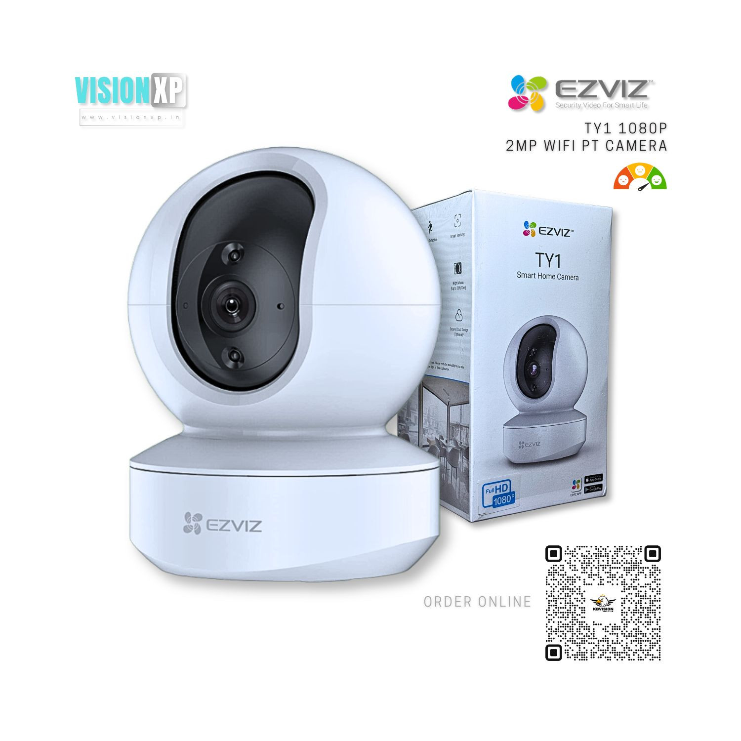 Ezviz TY1 1080p Smart Home 2mp WiFi PT Camera