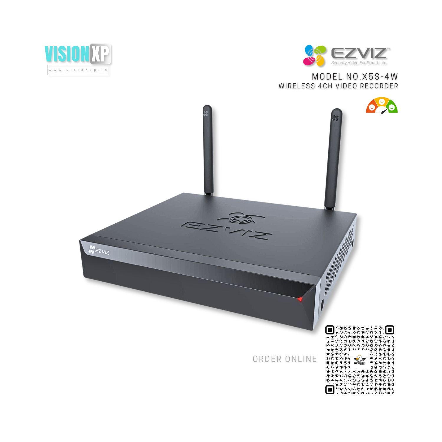 Ezviz X5S-4W 4CH 4Camera Wireless WiFi NVR