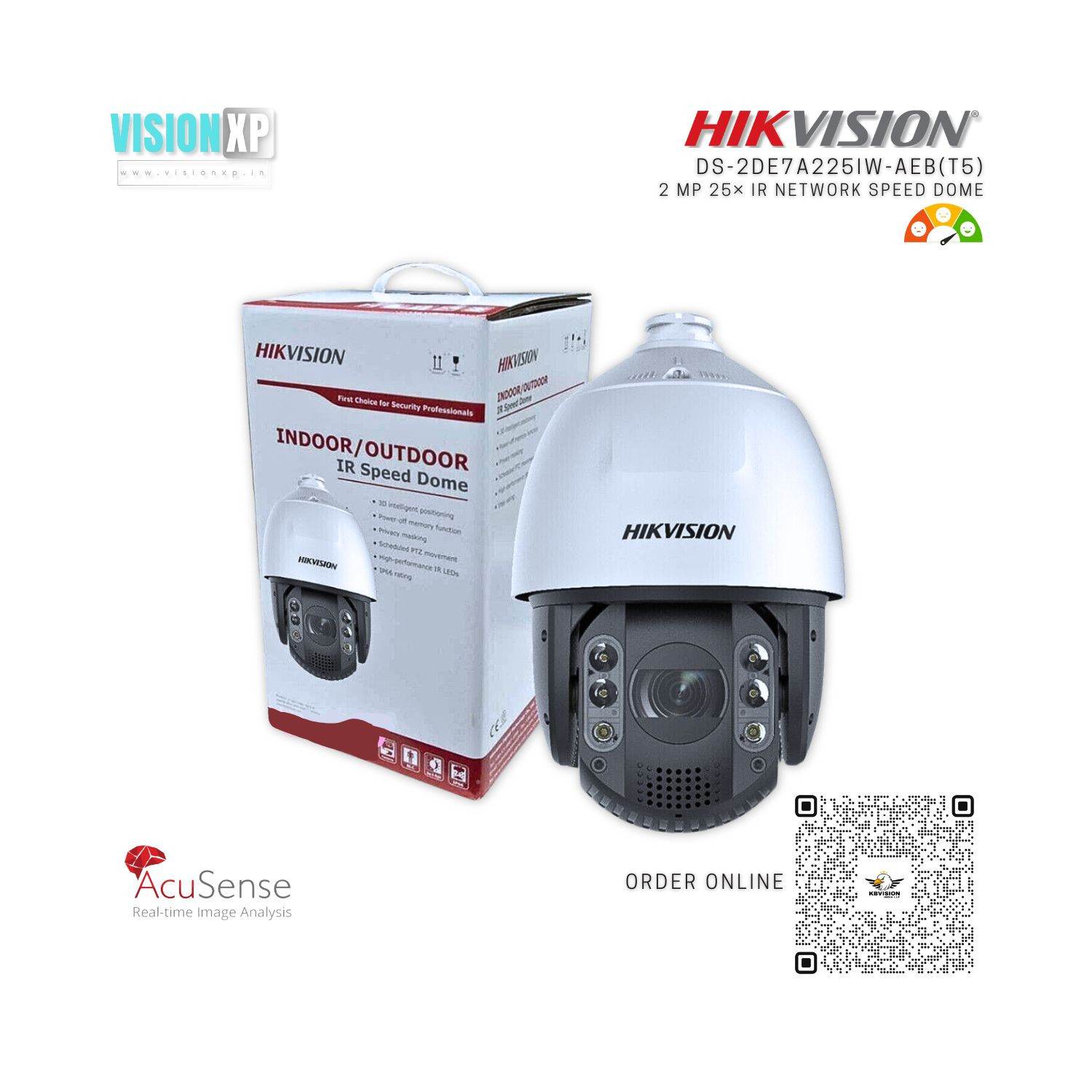 Hikvision DS-2DE7A225IW-AEB(T5) 2 MP 25 × IR Network Speed Dome